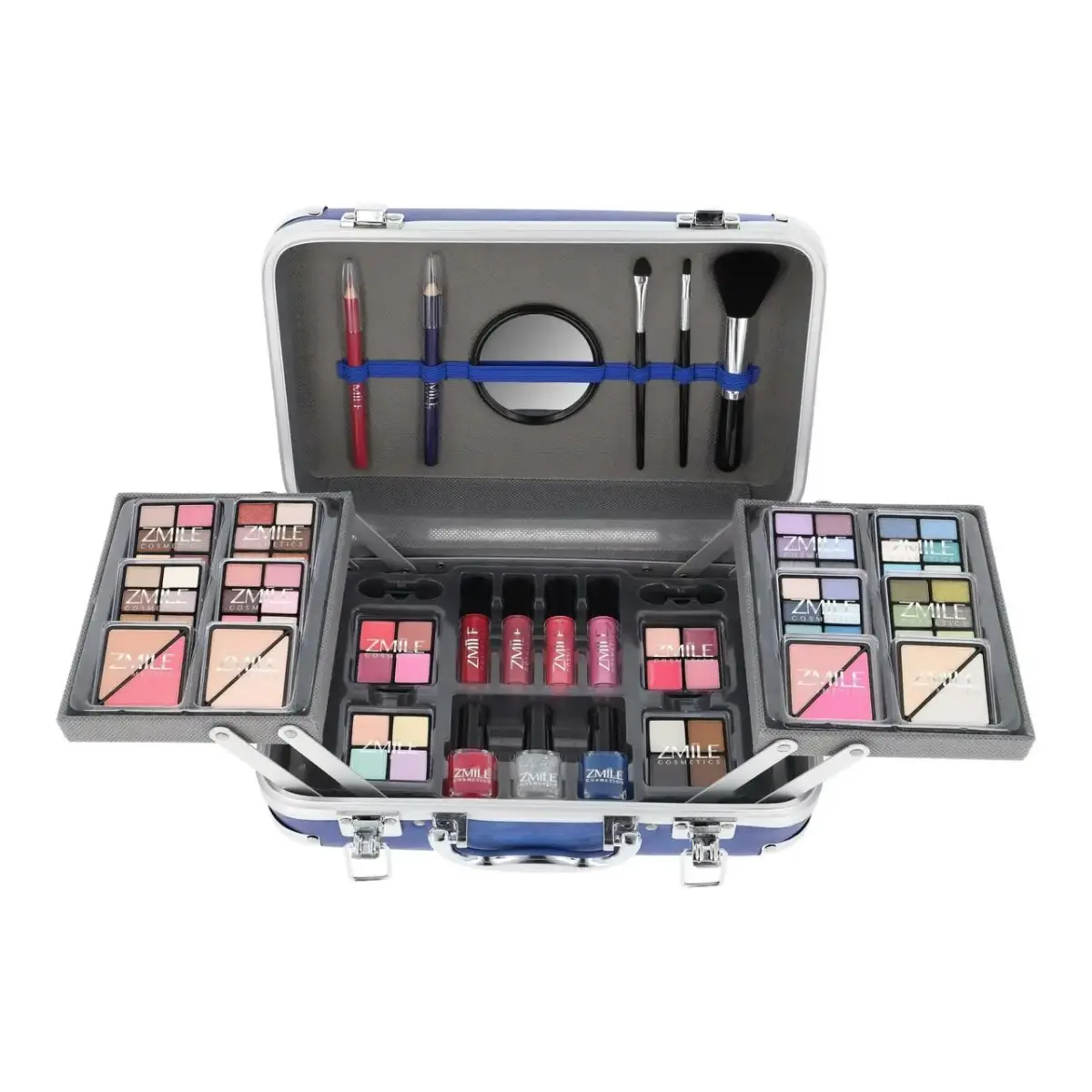 Zmile Cosmetics Traveller Blue - Decorative Cosmetic Case - 72.4 G