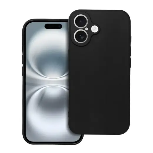 SOFT telefono dėklas iPhone 16 juodas
