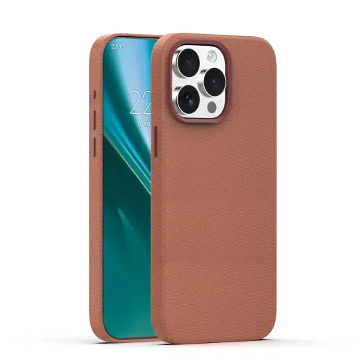 Etteri Elegant Mag telefono dėklas su MagSafe palaikymu iPhone 15 Pro rudas