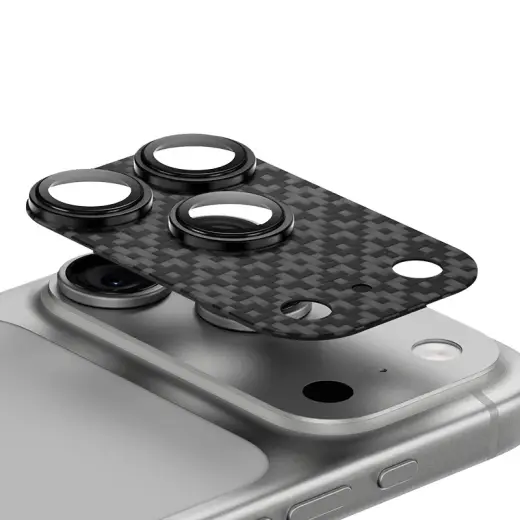 Benks Tempered glass Armor Warrior Lens (BF70) for Iphone 17 Pro Max ArmorGrid black (camera island)