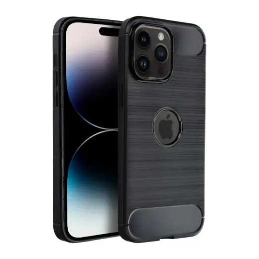 Carbon phone case for iPhone 14 black