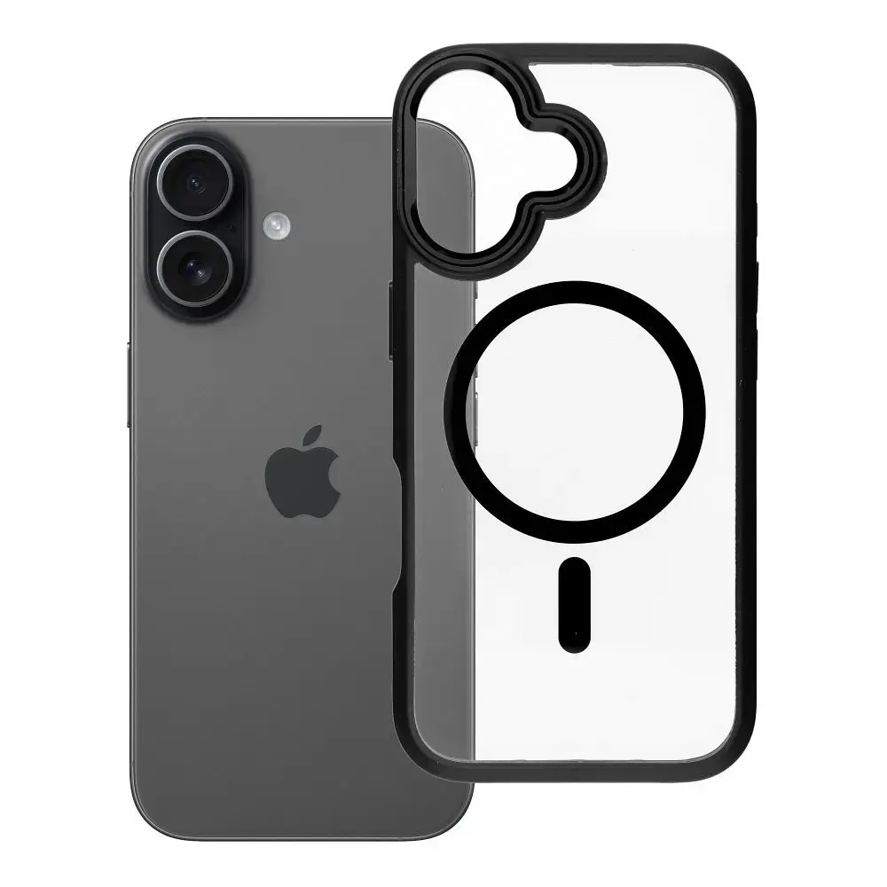 ROAR Mag Bumper maciņš ar MagSafe atbalstu telefonam iPhone 17 melns