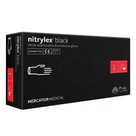 Nitrile protective gloves Nitrylex Basic size L 100 pcs