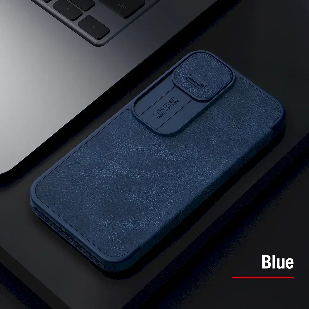 Nillkin Qin Book PRO Case for iPhone 13 Blue
