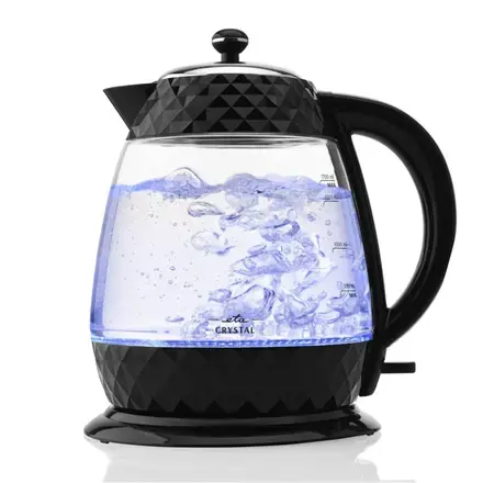 ETA Crystal Kettle ETA315490000 Electric  2200 W  1.7 L  Glass  360 degrees  rotational base  Glass|Black