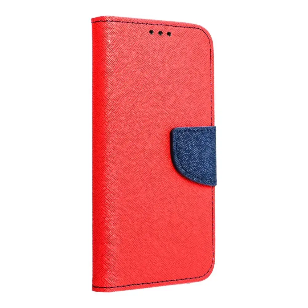FANCY Book case for SAMSUNG S24 FE red / navy