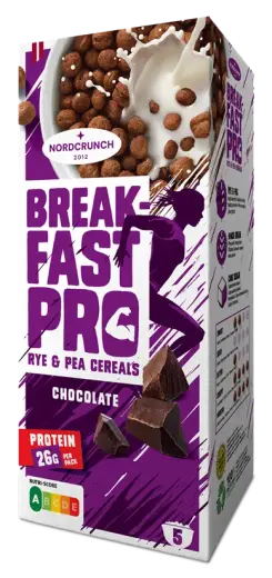 Breakfast Pro rudzu un zirņu bumbiņas ar šokolādi, 150g