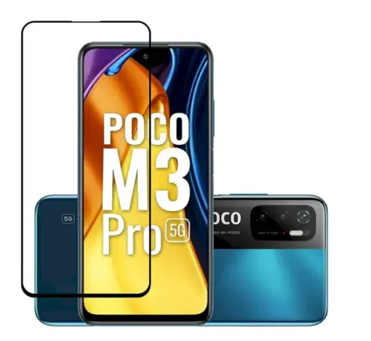 Fusion 5D glass full coveraged with frame Xiaomi Poco M3 Pro 4G | 5G black