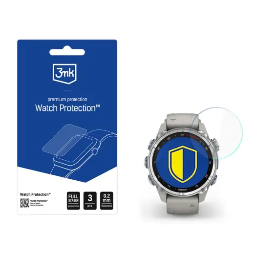 Smartwatch Screen Protector 3mk Watch Protection FlexibleGlass for Garmin Descent Mk3 | Mk3i (43mm)