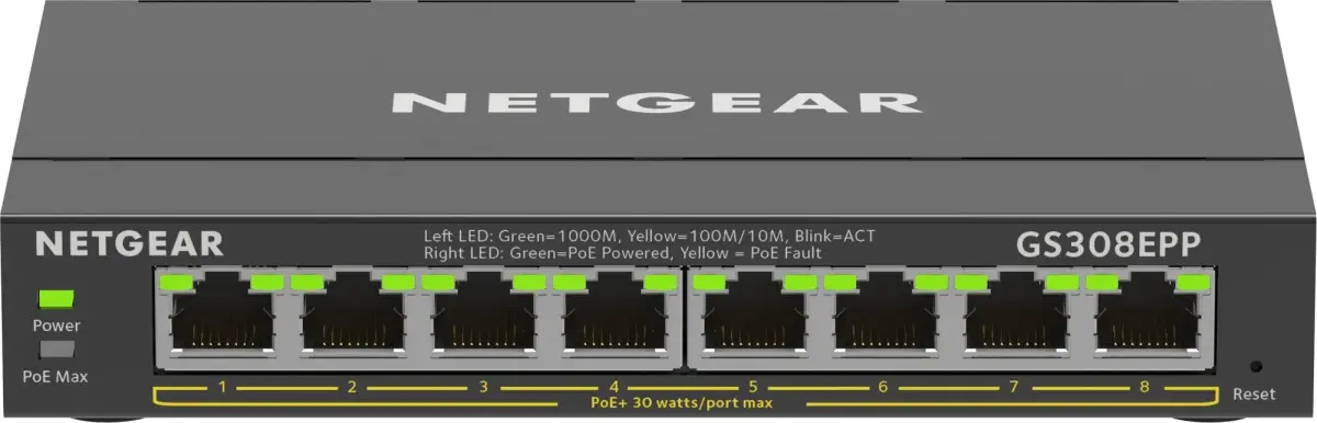 Netgear Switch GS308EPP (GS308EPP-100PES) (GS308EPP100PES)