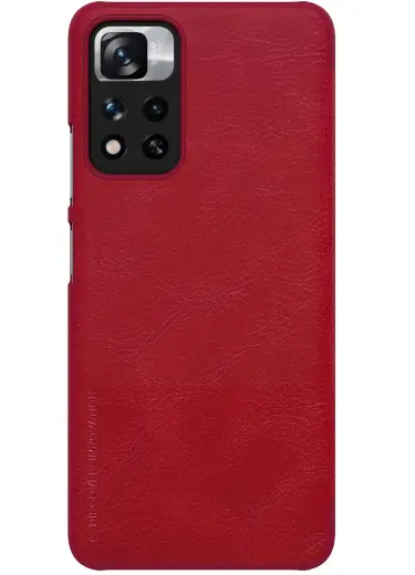 Nillkin Qin Book Case for Xiaomi Redmi Note 11T 5G|Poco M4 Pro 5G Red