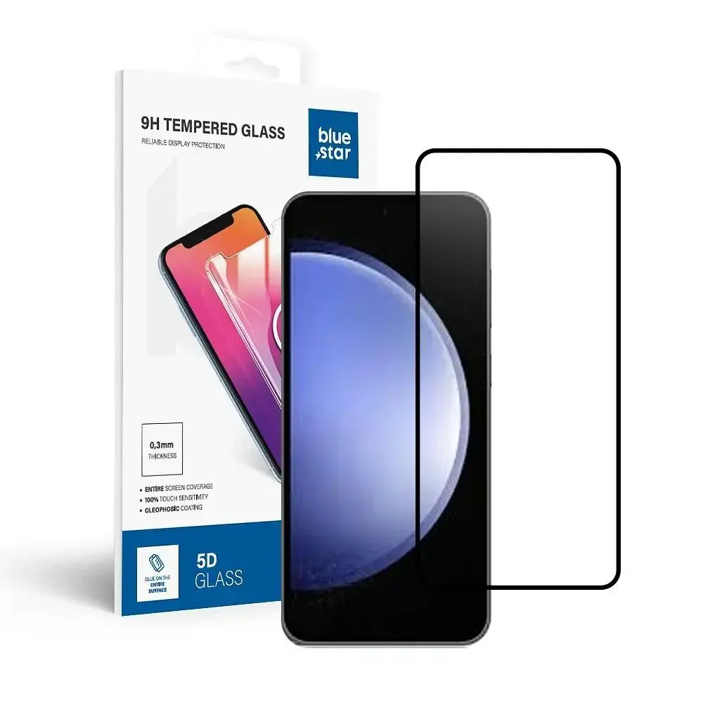 Blue Star 5D aizsargstikls telefona ekrānam Galaxy S25