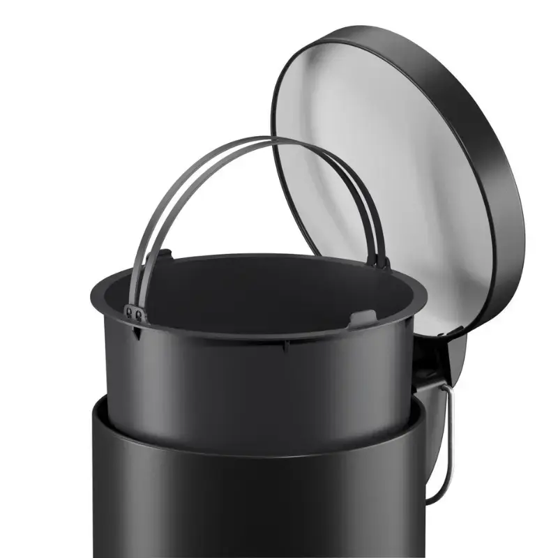 Atkritumu tvertne ar pedāli Selekta S / 5L / matēti melna