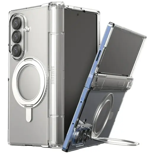 Etui Araree Nukin 360 S MagSafe Qi2  Kickstand for Samsung Galaxy Z Fold7 transparent