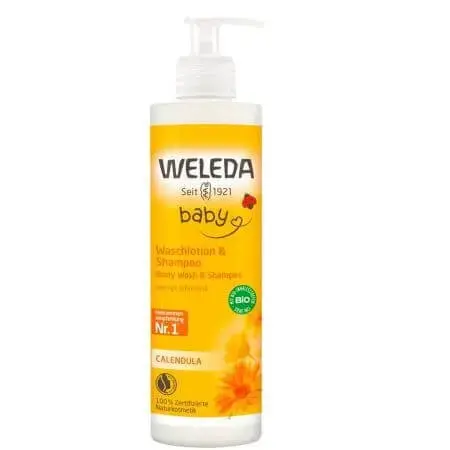 Weleda Calendula Body Wash and Shampoo 400 Ml