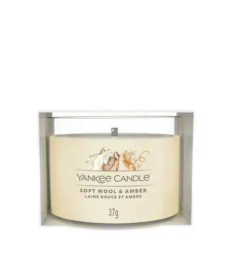 Yankee Candle Soft Wool & Amber votive candle in glass 37 g
