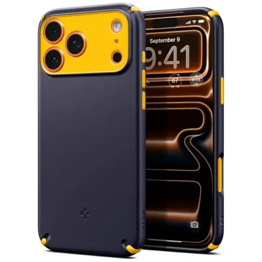 Spigen Nano Pop Hybrid Mag telefoni ümbris MagSafe toega iPhone 17 Pro Max tumesinine