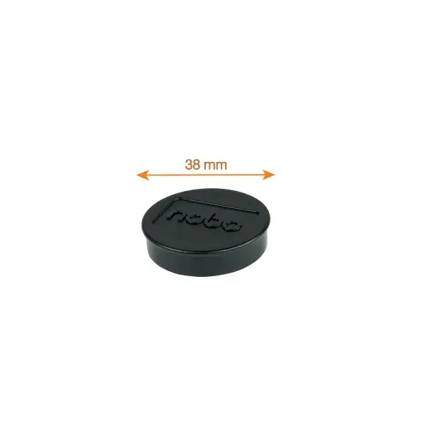 Magnētiskās tāfeles magnēti Nobo 10 paciņās 38mm melni 1.5kg