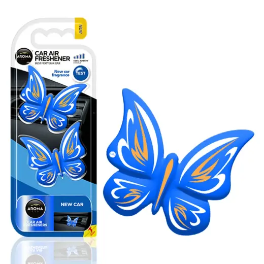 Car air freshener AROMA FANCY SHAPES BUTTERFLY New Car
