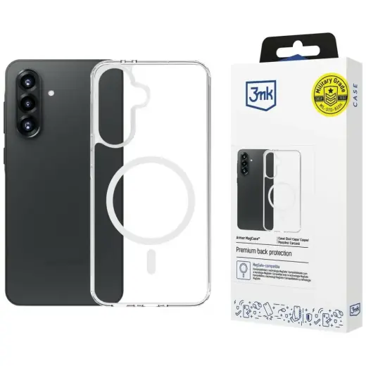 3MK Armor MagCase phone case with MagSafe support for Samsung Galaxy A27 5G (A276) transparent