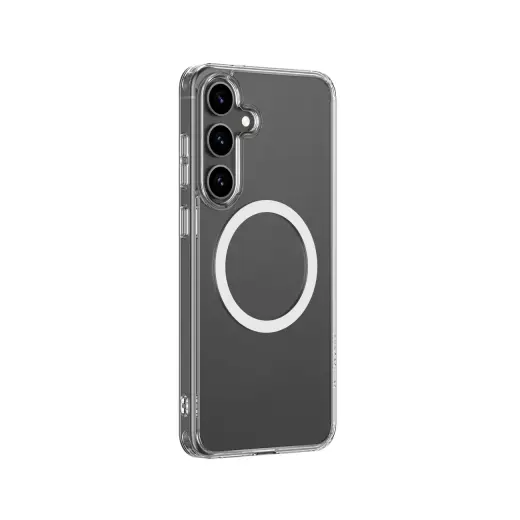 AmazingThing Minimal Mag Case with Magnetic Ring for Samsung Galaxy S25 - Transparent