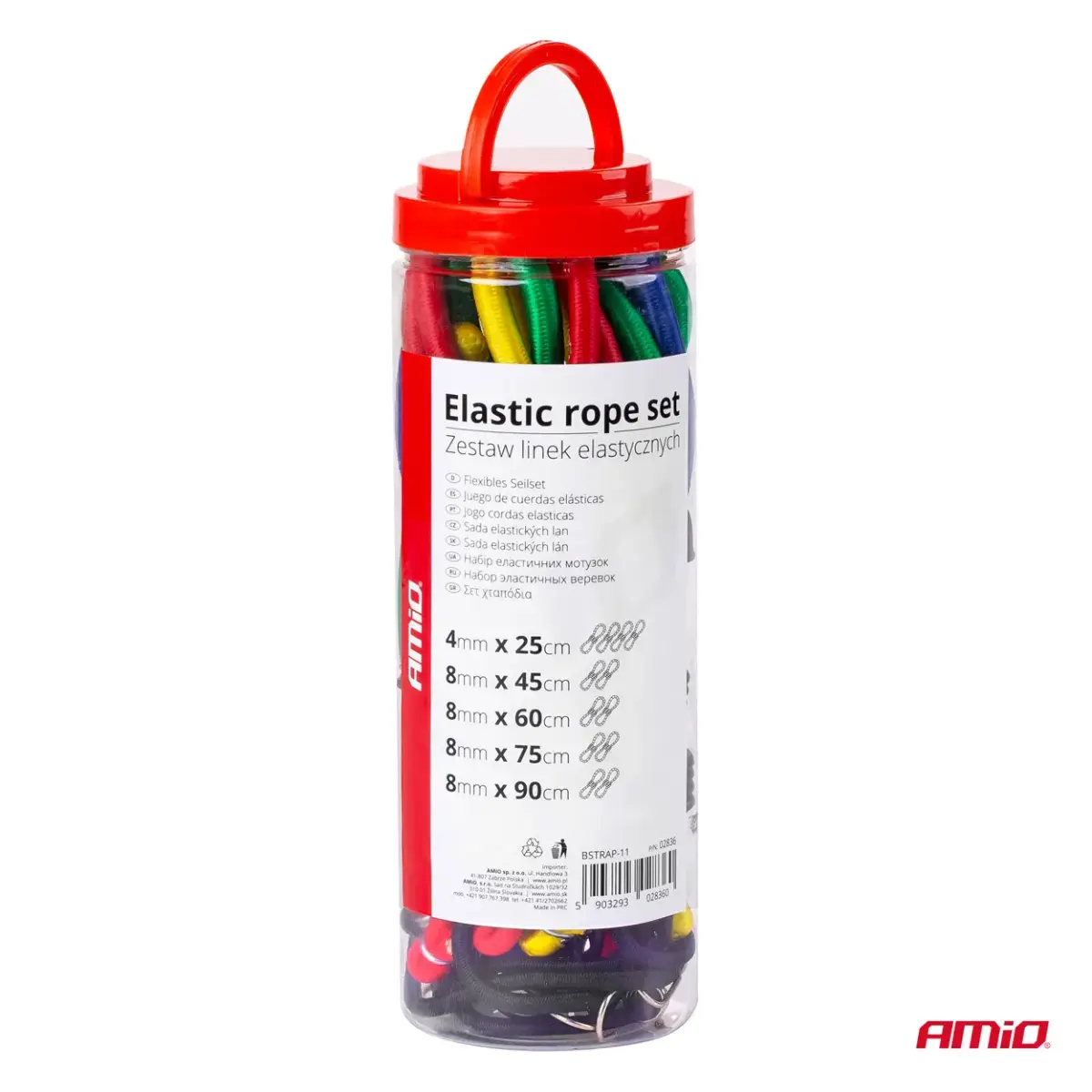Elastic rope set 12pcs BSTRAP-11