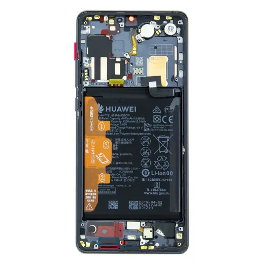 LCD Display + Touch Unit + Front Cover Huawei P30 PRO Black (Service Pack)