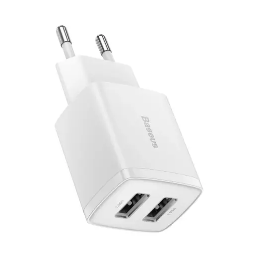 Baseus Compact travel charger | 10.5W | USB-A | white