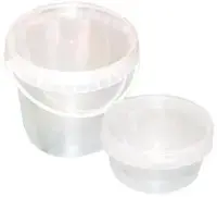 Trauks ar vāku (spainītis), hermētiski aizvērams, 1000 ml, 10 gab., caurspīdīgs