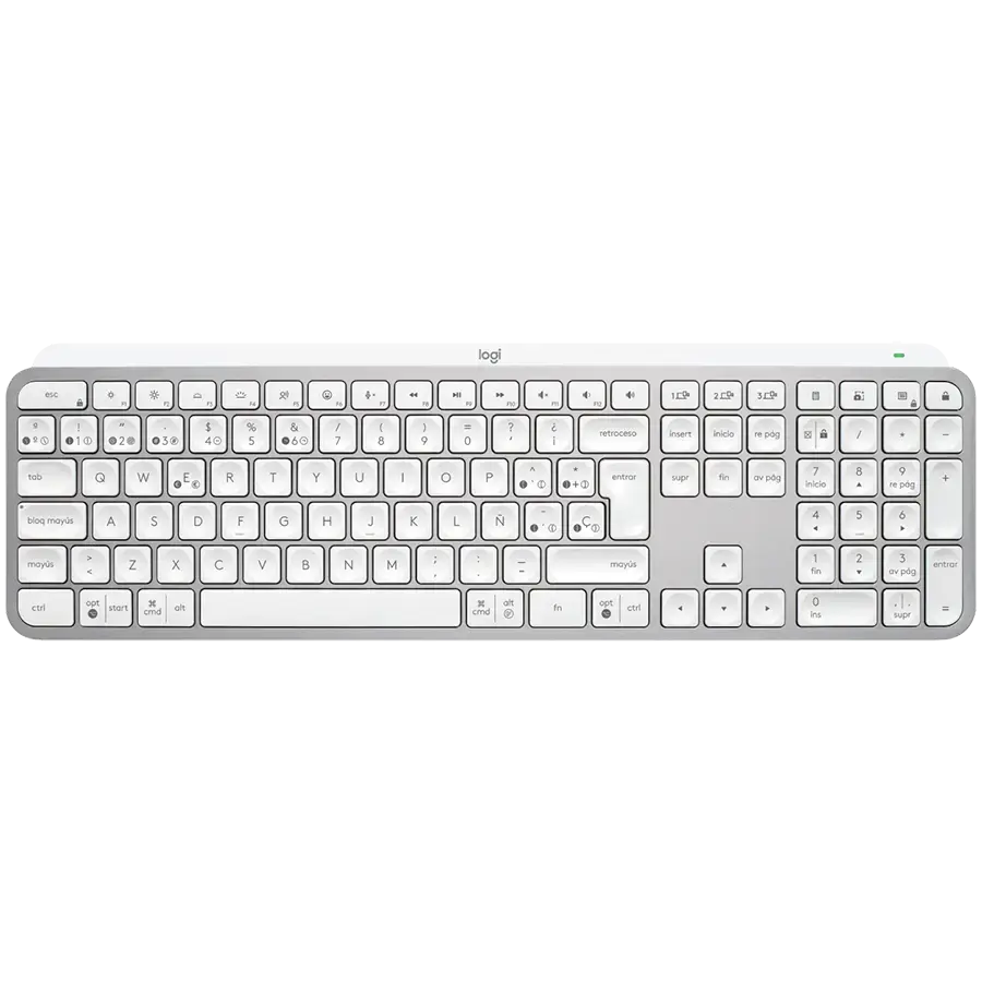 LOGITECH MX Keys S Bluetooth Illuminated Keyboard - PALE GREY - NORDIC