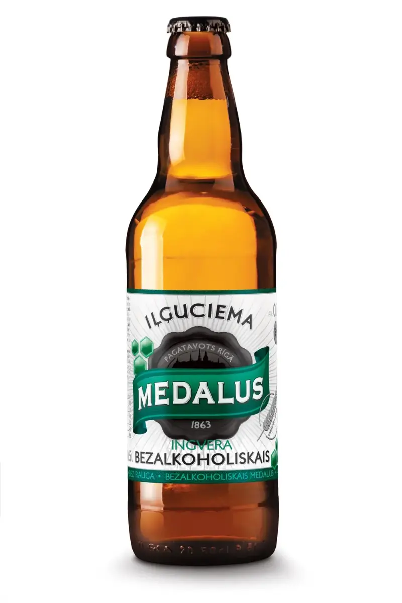 Medalus bezalkoholiskais Ingvera 0,0%  IĻĢUCIEMA 0,5 L Stikls (DEP)