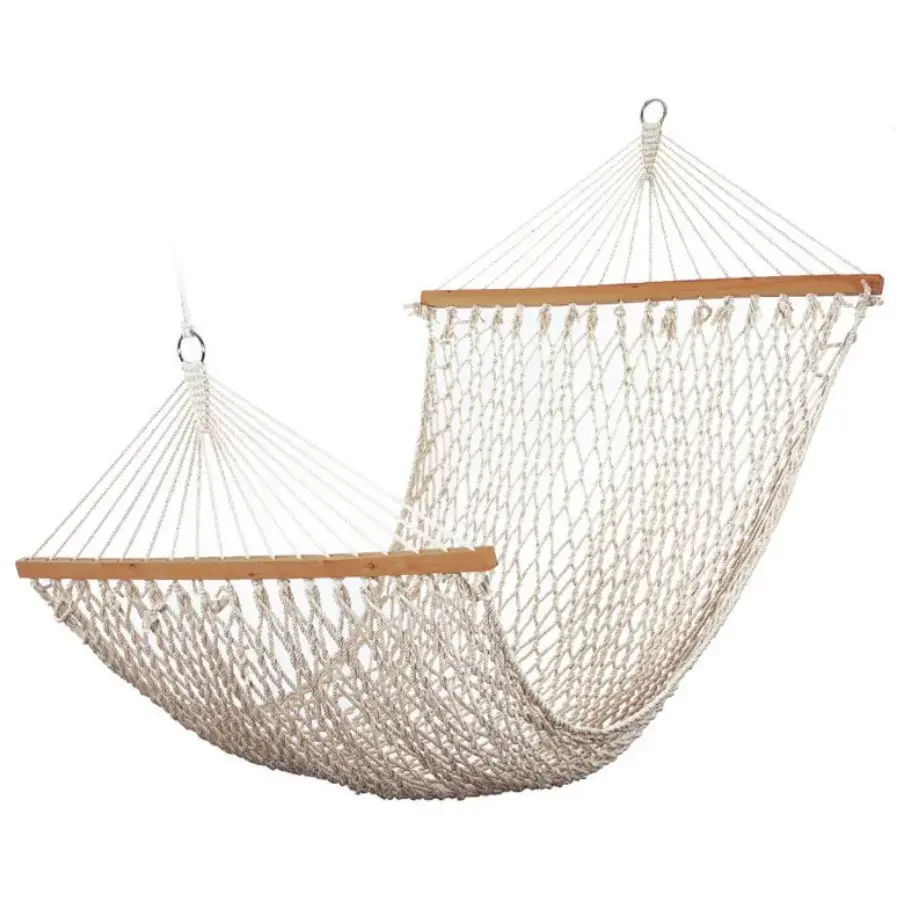BESK Hammock net 200x150cm cotton rope