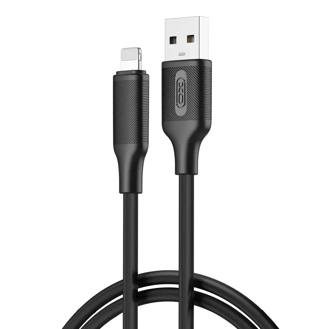 XO NB265 datu pārraides un uzlādes vads | USB-A uz Lightning | 12W | 1m | melns