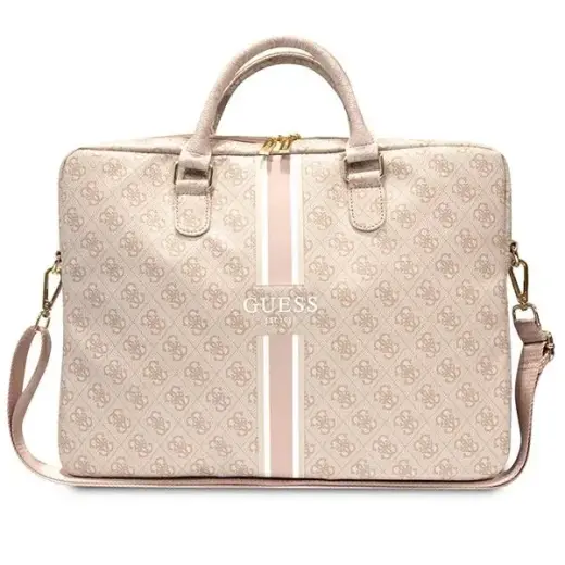 Guess Torba GUCB15P4RPSP 16" różowy| pink 4G Printed Stripes