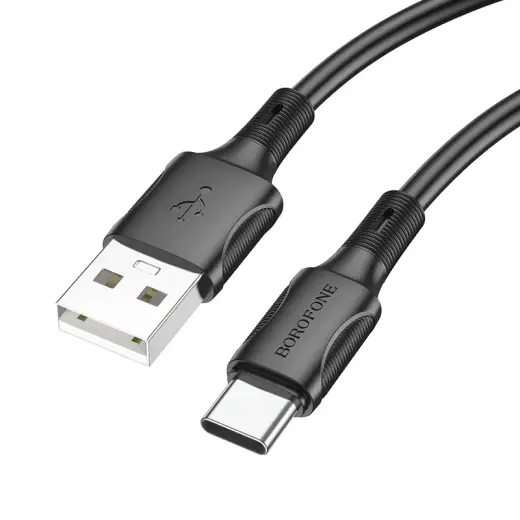 Borofone BX80 Succeed data transfer and charging cable | USB-A to USB-C | 15W | 1m | black