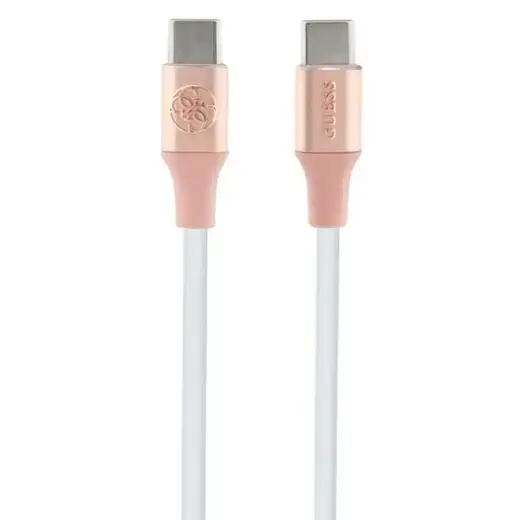 Guess datu pārraides un uzlādes vads | USB-C uz USB-C | 1.5m | rozā