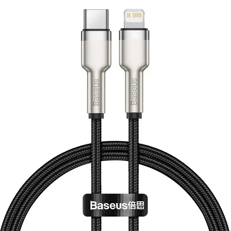 Baseus Cafule Series data transfer and charging cable | USB-C to Lightning | 20W | 0.25m | black