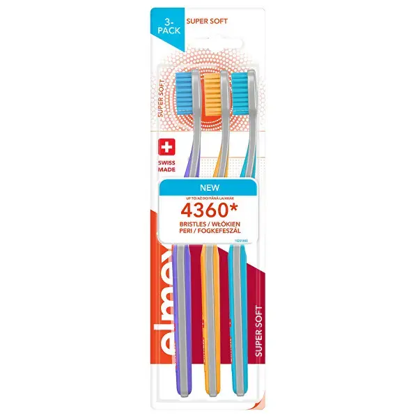 Elmex Super Soft Toothbrush, 3-Pack