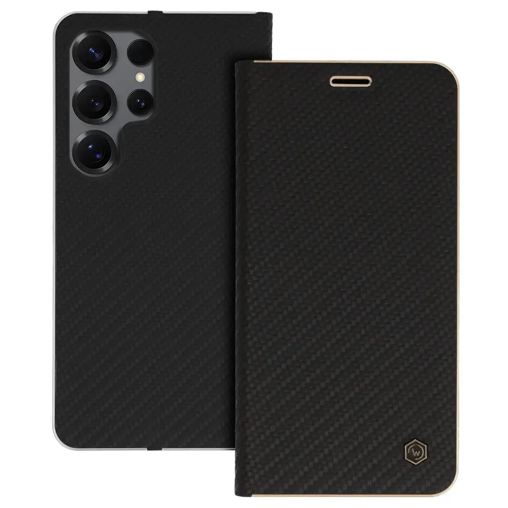Wonder Frame Carbon Case for Samsung Galaxy S25 Ultra black