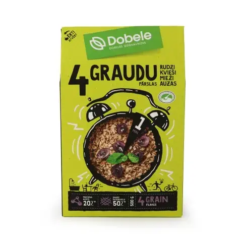 Pārslas 4 graudu DOBELE, 500g