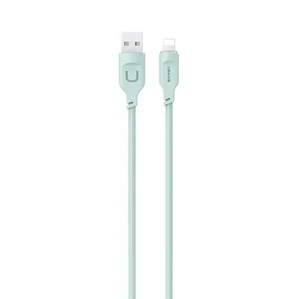 USAMS Lithe Series SJ565USB04 datu pārraides un uzlādes vads | USB-A uz Lightning | 12W | 1.2m | zaļš