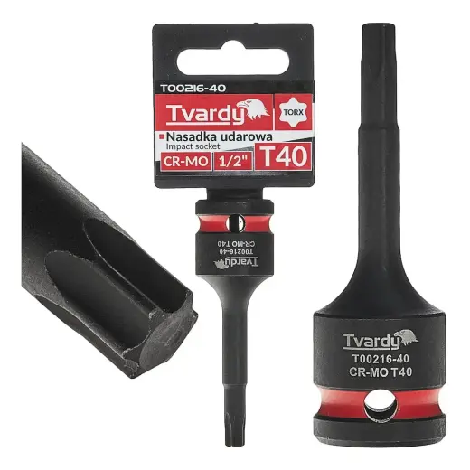 TORX Smūginė Galvutė 1/2" T40 CR-MO