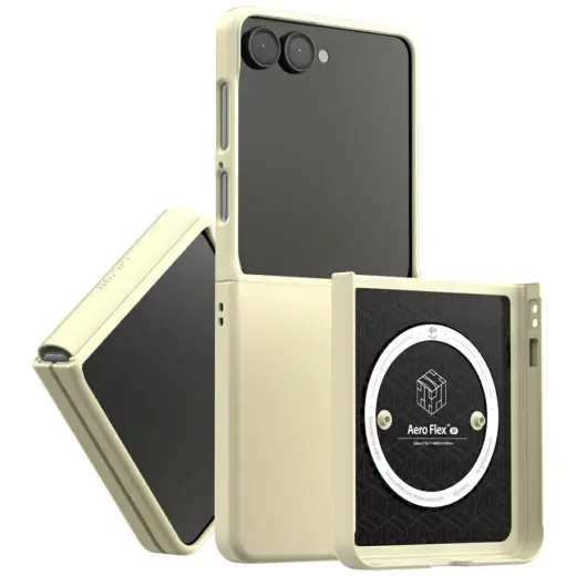 Case Araree Aero Flex M MagSafe Qi2 for   Samsung Galaxy Z Flip7 cream
