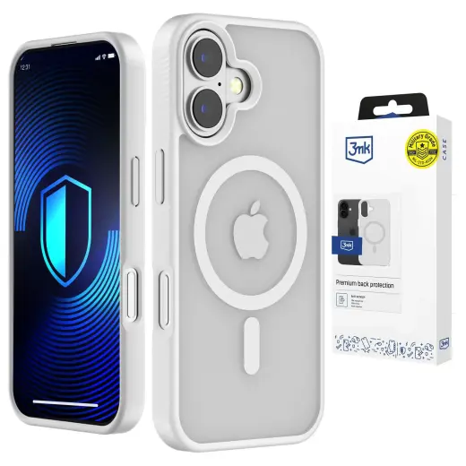 3mk Smoke MagCase чехол с поддержкой MagSafe для телефона iPhone 17 белый
