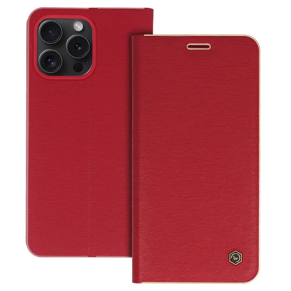 Wonder Frame maciņš telefonam iPhone 15 Pro Max sarkans