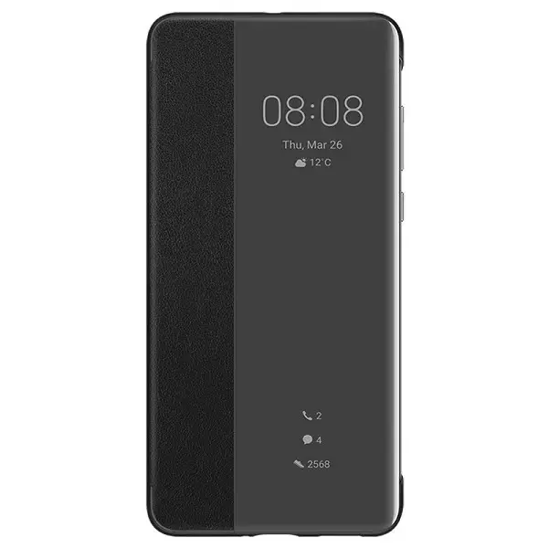 Huawei Original S-View Case for Huawei P40 Black