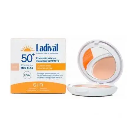 Protector Solar Con Maquillaje Compacto Arena Fps50 10g Ladival