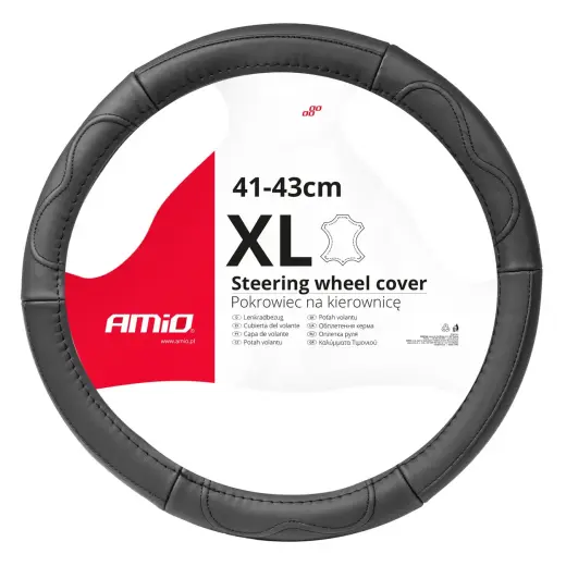 Steering wheel cover Leather Series SWC-49-XL (41-43cm)