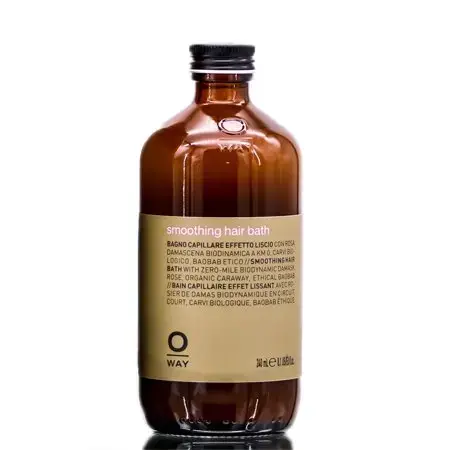 Oway Smooth+ Hair Bath Smoothing Shampoo for Dry and Unruly Hair 240 Ml