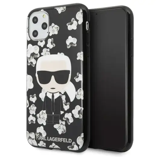 Karl Lagerfeld KLHCN58FLFBBK iPhone 11 Pro czarny|black Flower Ikonik Karl